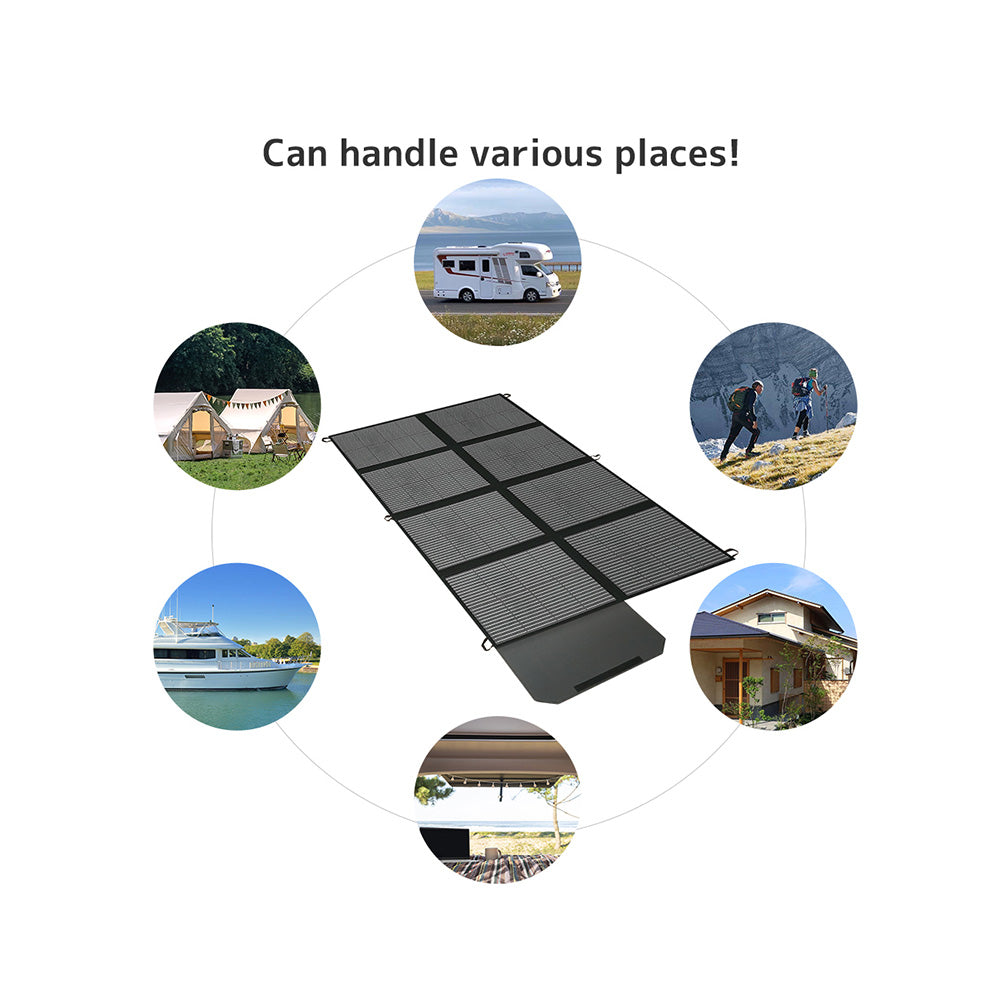 Lightweight Foldable Design – Portable 300W Solar Kit for Camping & Emergencies