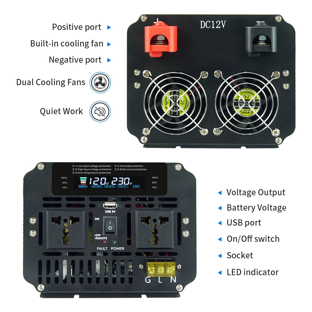 LVYUAN Latest 4000W-8000W Modified Sine Wave Inverter