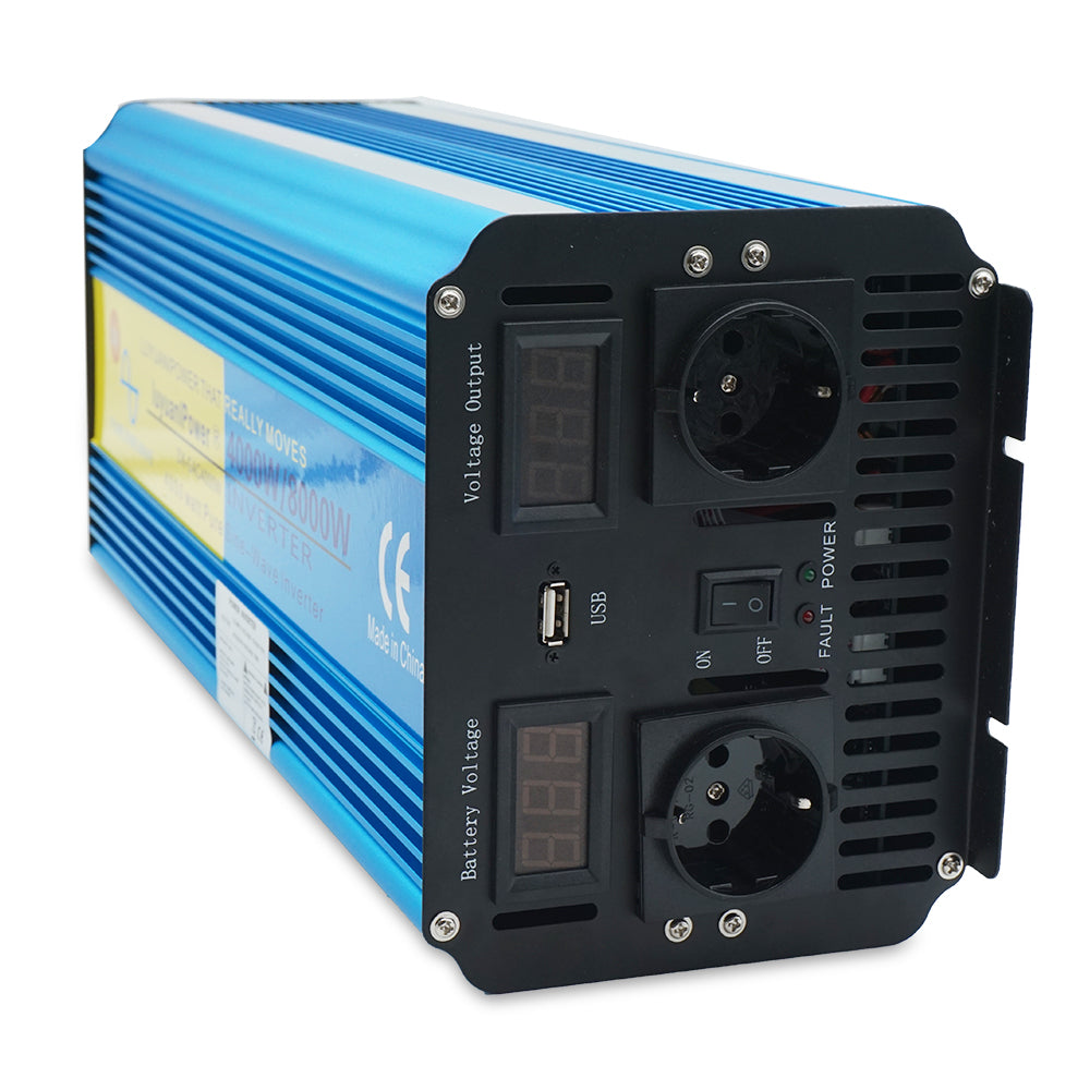 LVYUAN 4000W-8000W Pure Sine Wave Inverter DC 12V 24V AC 110V 220V Car Inverter 12v to 110v