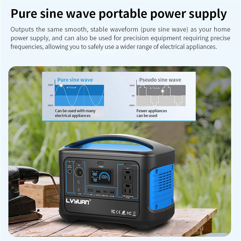 Pure sine wave portable power supply