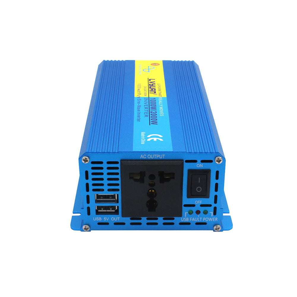 LCD Display & Cooling Fan – Real-Time Voltage Monitoring for 1000W Inverter