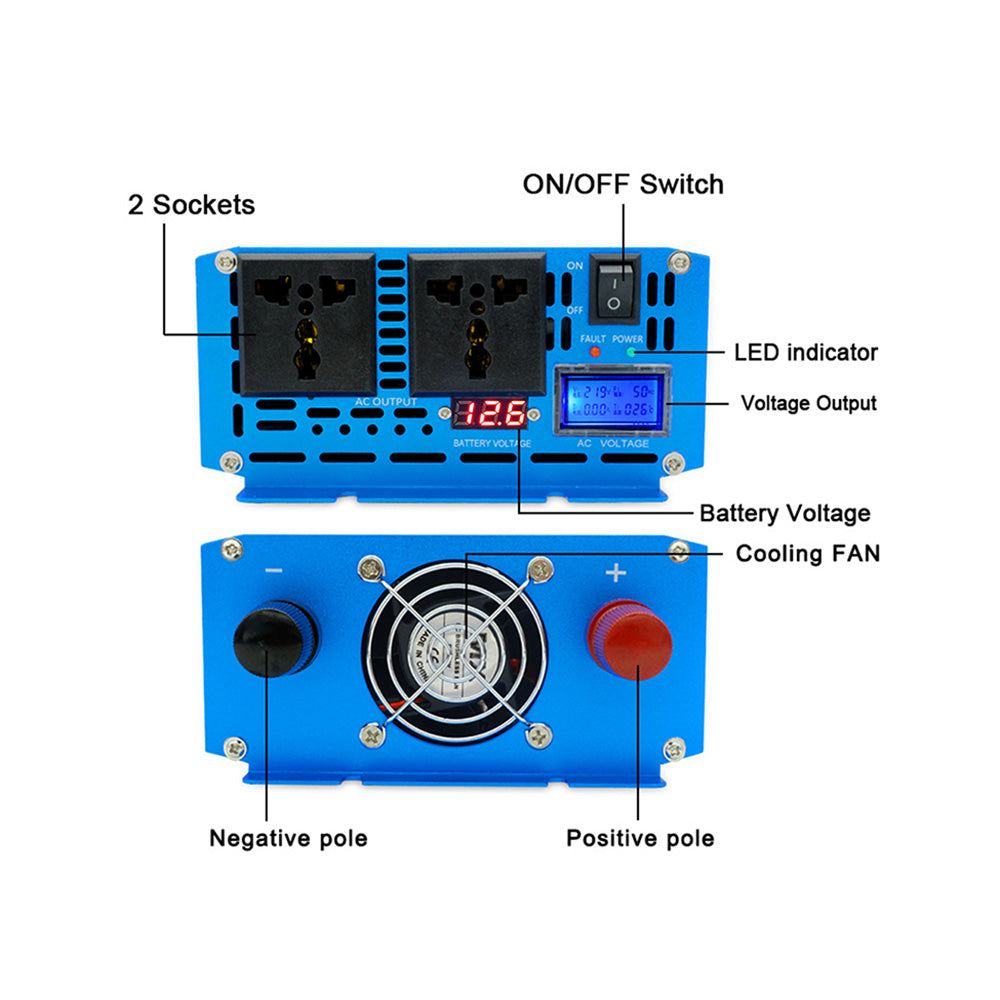 DC Input Terminals for 12V/24V Batteries – Heavy-Duty Copper Connectors