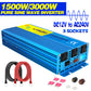 LVYUAN 1500W Pure Sine Wave Power Inverter 12V to 110V DC to AC with LED Display DC to AC Converter