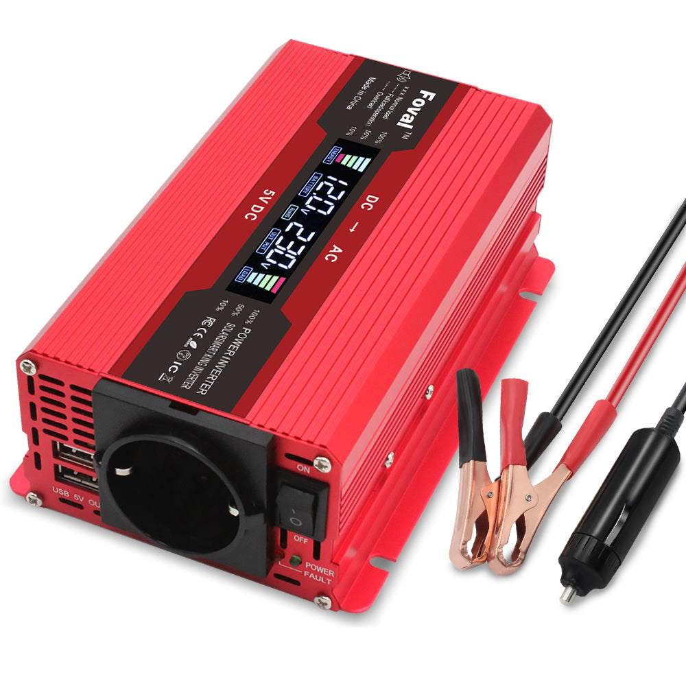 LVYUAN 1000W Power Inverter DC 12V to AC 230V Modified Sine Wave Inverter with LED Display