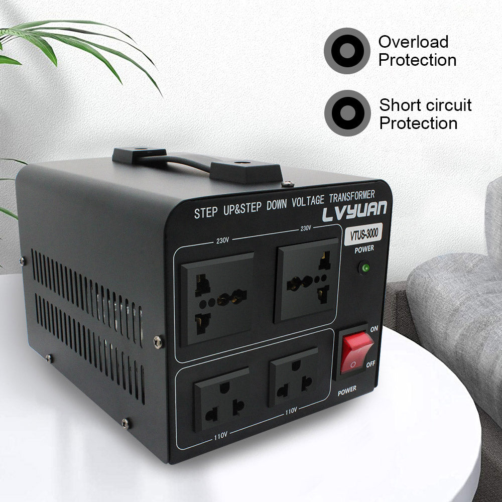 Heavy-Gauge Wiring – 3000W Transformer Internal Components