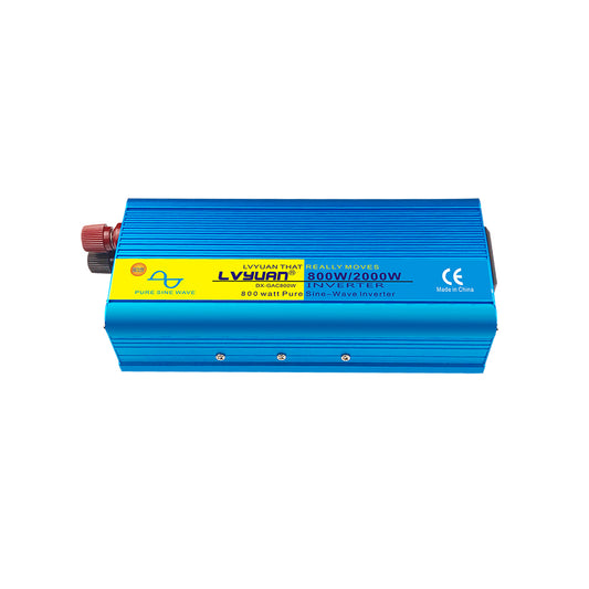 800W Pure Sine Inverter with 2000W Surge – CE/UL Certified Compact Power Unit