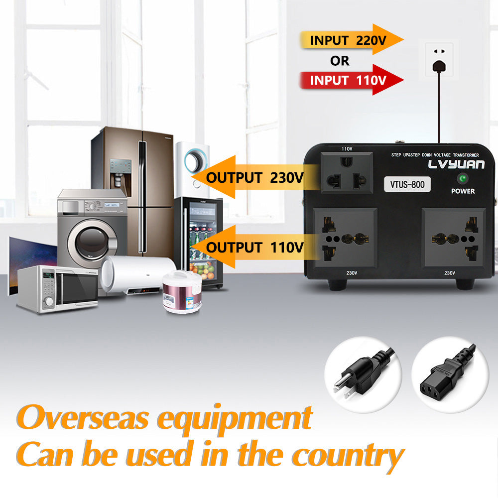 Compact 800W Transformer with CE/UL Certification – Lightweight for Camping