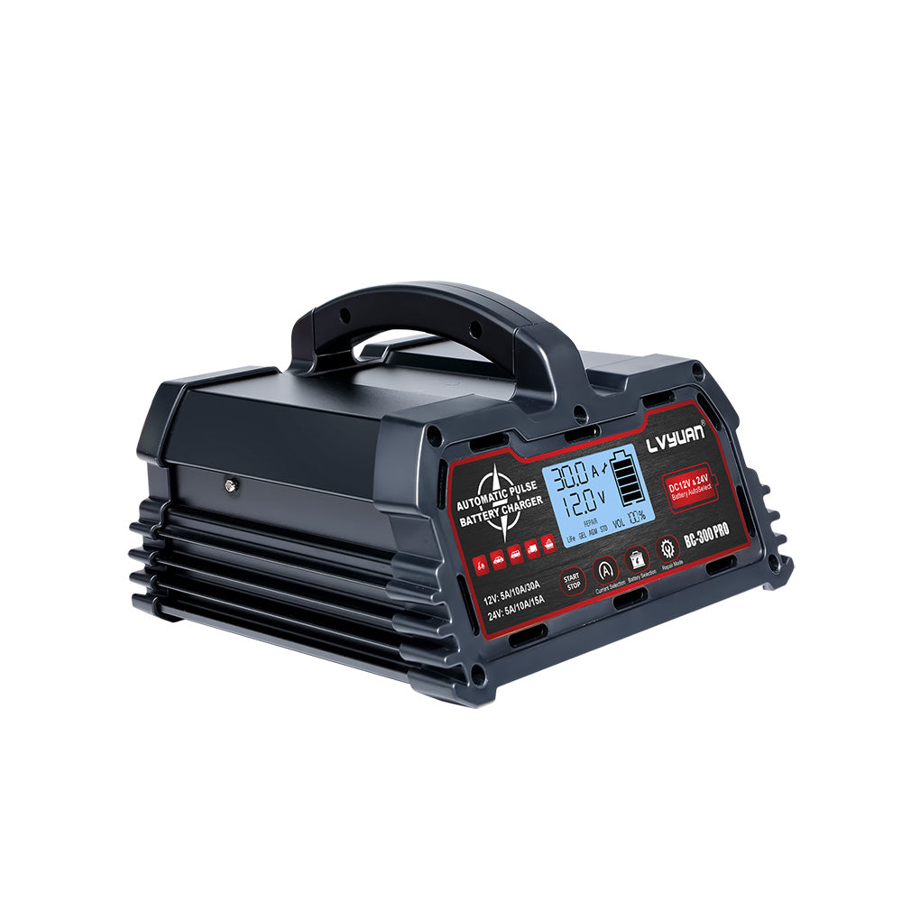 Commercial 250W Fast Charger – Dual Mode for LiFePO4 & Lead-Acid, Overvoltage & Fan Cooling