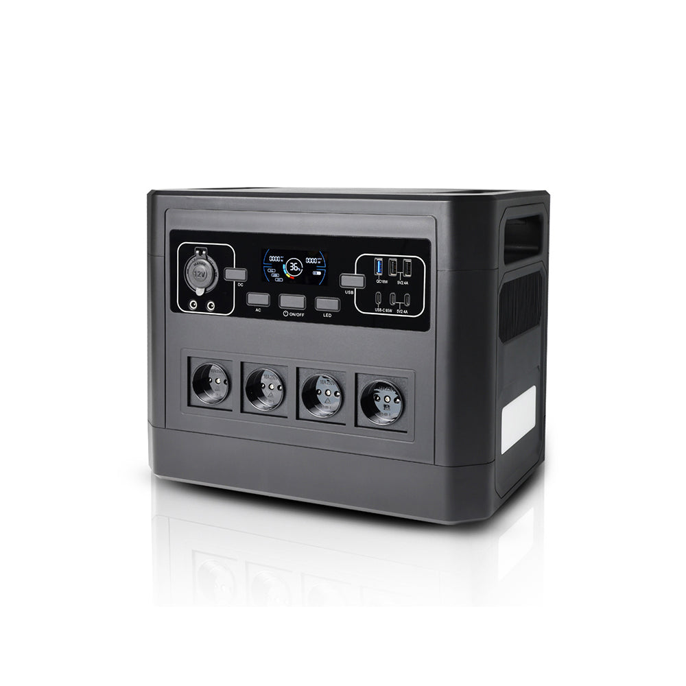 2016Wh Portable Power Station with 2000W Pure Sine Wave & Solar Input