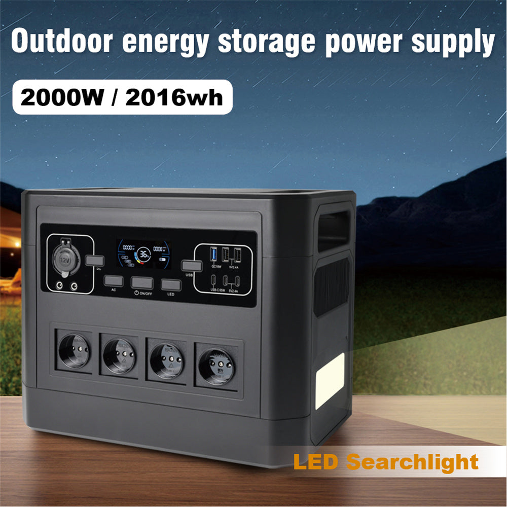High-Capacity 2016Wh Power Station for RV Trips and Outdoor Events